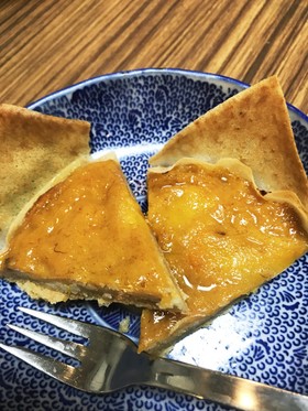 完熟柿のアーモンドクリーム春巻タルト