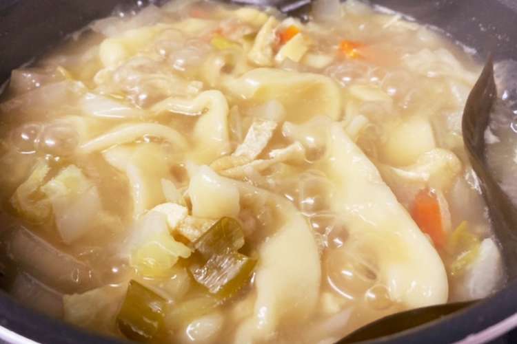 あっさりみそ味のほうとう鍋 煮ぼうとう レシピ 作り方 By のりおじ クックパッド 簡単おいしいみんなのレシピが352万品