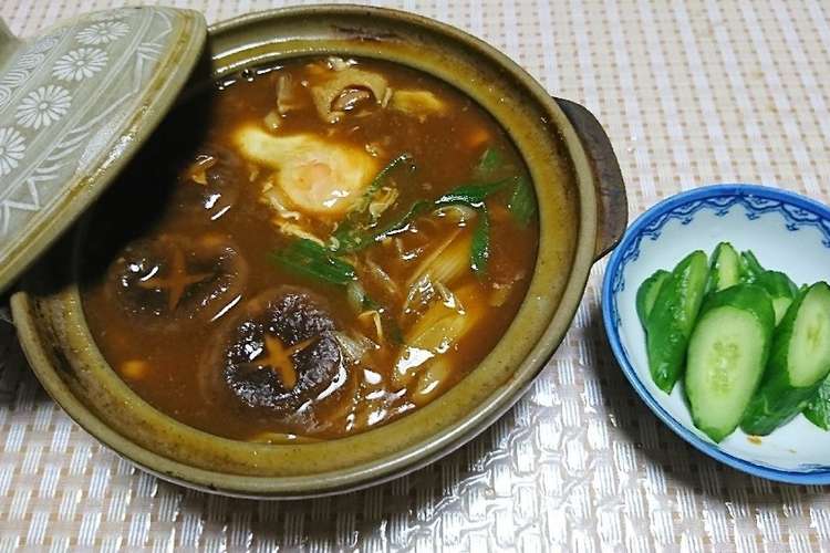 カレー味噌煮込みうどんwithプロテイン レシピ 作り方 By 西尾張たんぱく質組合 クックパッド 簡単おいしいみんなのレシピが360万品