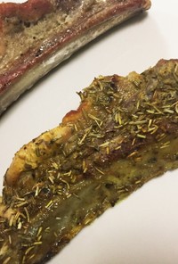 スペアリブ オーブン焼き カレー&塩胡椒