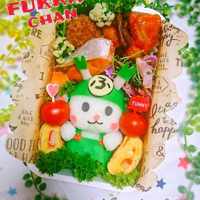 ふっかちゃん 弁当 キャラ弁 レシピ 作り方 By にｬん吉 クックパッド