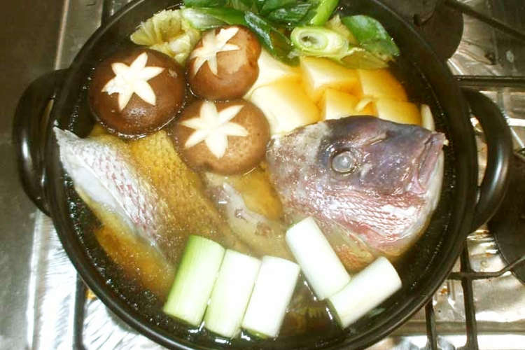 鯛のあら鍋 簡単基本 レシピ 作り方 By 漢方薬のタカキ大林店 クックパッド 簡単おいしいみんなのレシピが368万品