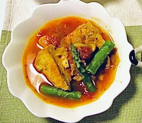 圧力鍋で簡単鶏のトマト煮