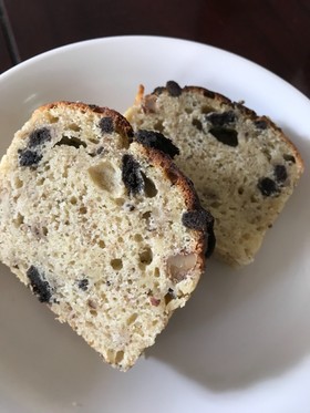 ココアクッキーとバナナのしっとりケーキ