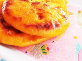 離乳食:やわらか南瓜ヨーグルトパンケーキ