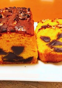 かぼちゃのハロウィン風パウンドケーキ♡