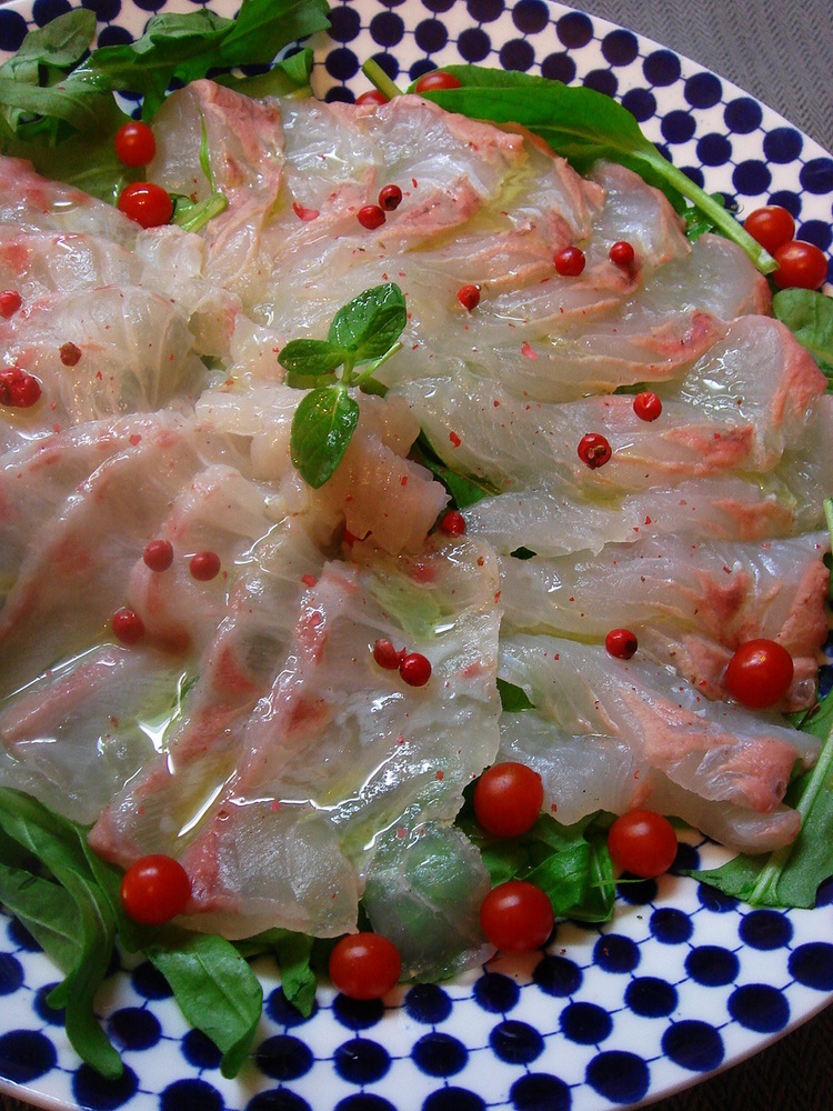 白身魚のカルパッチョ◇ミント風味の画像