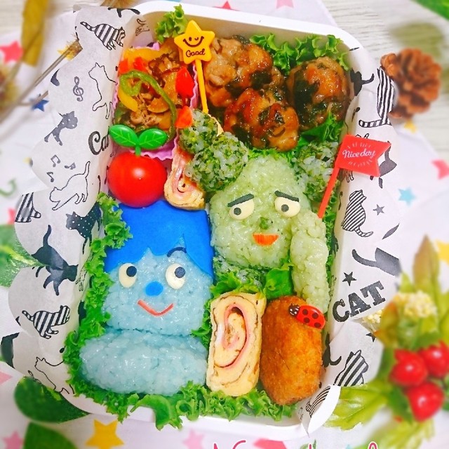 みいつけた コッシーとサボさん 弁当 レシピ 作り方 By にｬん吉 クックパッド