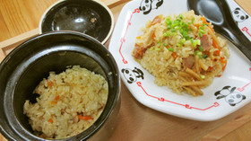 ダイソー炊飯マグで中華風炊き込みご飯♪