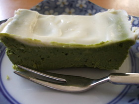 抹茶レアベイクドチーズケーキ♡