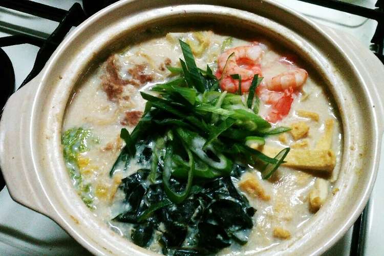 豆乳鍋 ダイエット第1彈 レシピ 作り方 By 下町洋食屋 クックパッド 簡単おいしいみんなのレシピが358万品