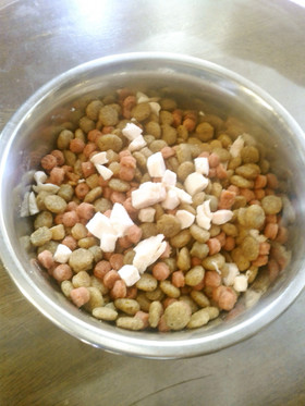老犬ご飯 鶏胸肉のトッピング 改訂版