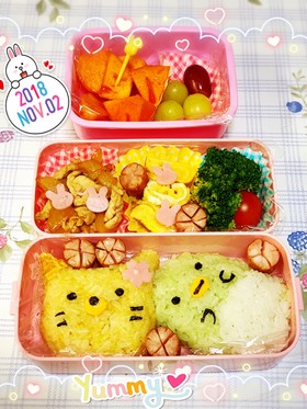 キャラ弁☆すみっコぐらし(ネコペンギン)