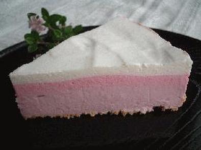 わっ～き・れ・い♪紫芋のレアチーズケーキの写真