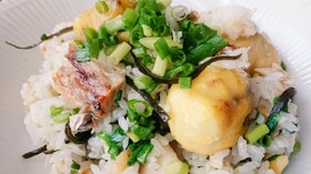 【目分量キッチン】栗と鯖のねぎ塩ピラフ