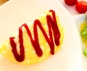 簡単レンジdeチーズオムレツ
