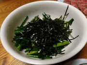 コスパ!小ねぎ(万能ねぎ)と海苔のナムルの写真