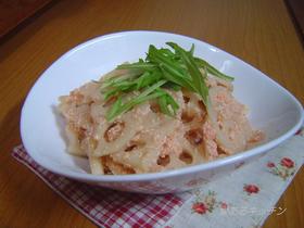 れんこんのすっぱ☆めんたいきんぴら