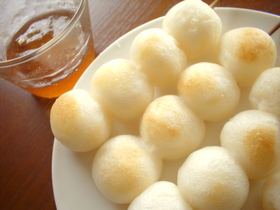 レンジで簡単♪みたらしだんご