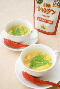 シャンタンで時短簡単☆かき玉スープ