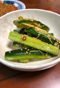 胡瓜の中華前菜