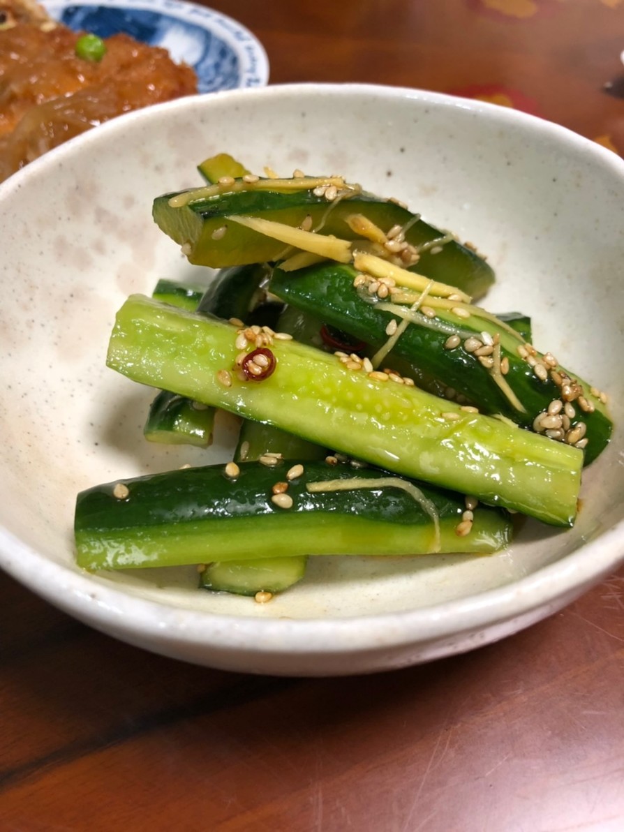 胡瓜の中華前菜の画像