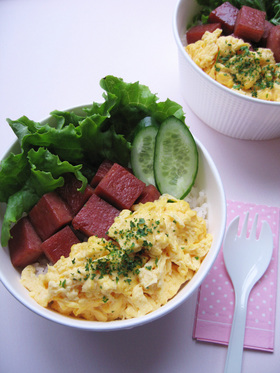 ◆簡単デリ風*スパム丼◆
