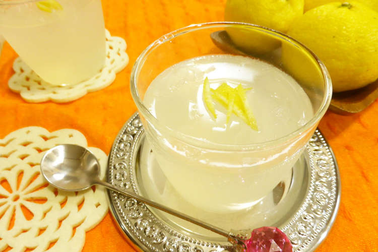 甘酸っぱい ゆずゼリー 粉寒天 簡単 レシピ 作り方 By ぶどうなすび クックパッド