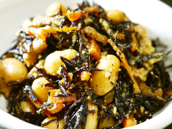 冷凍保存で作り置き!大豆入りひじきの煮物