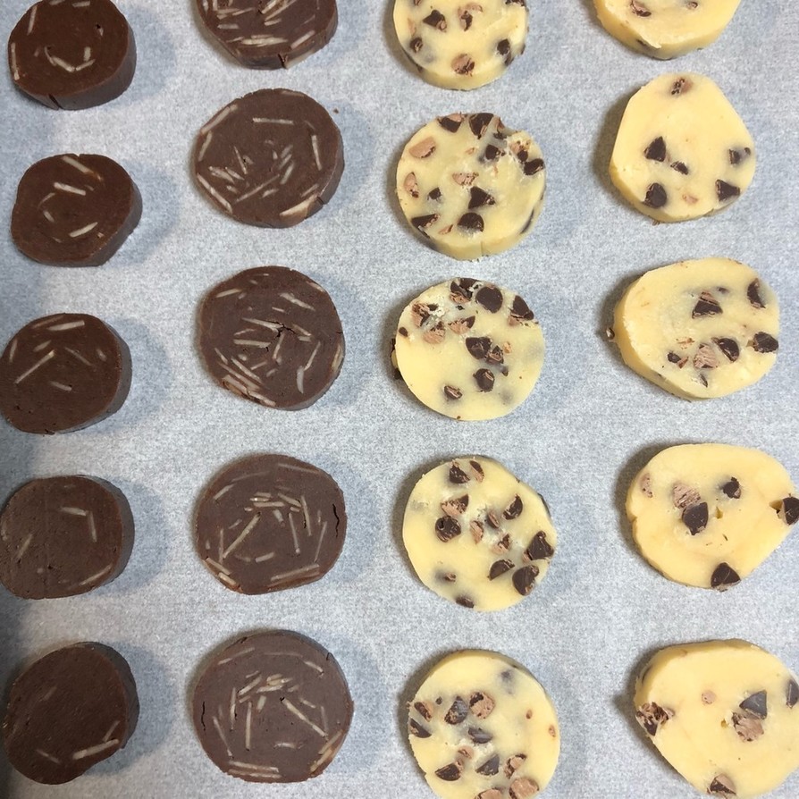 クッキーの具材の分量の画像
