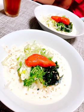 材料少なめで簡単!めんたいクリームうどん