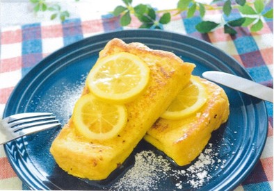 さっぱりレモンのフレンチトーストの写真