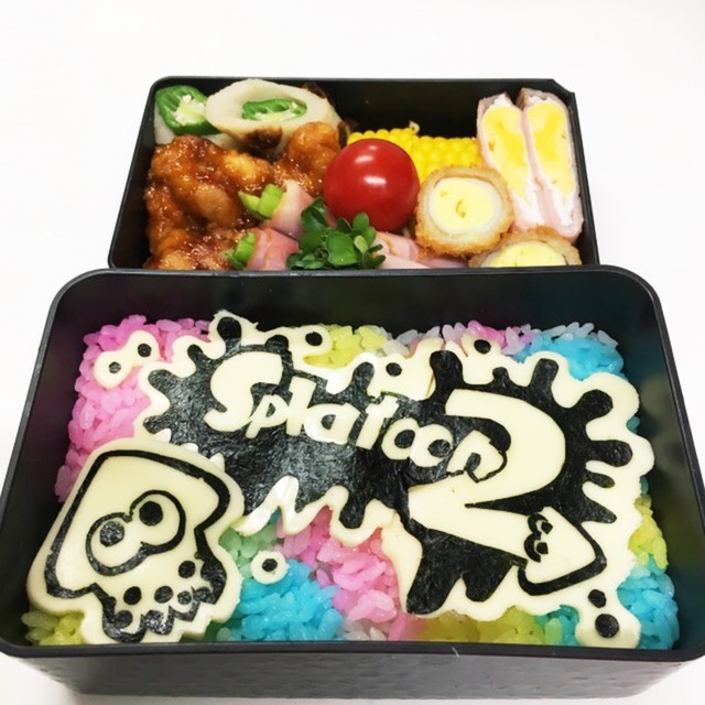 キャラ弁 スプラトゥーン2 海苔アート レシピ 作り方 By といぴよ クックパッド
