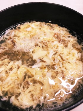 とっても簡単!あっさりもずくスープ!