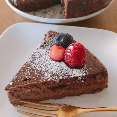 超簡単！♡濃厚チョコレートチーズケーキ♡の写真