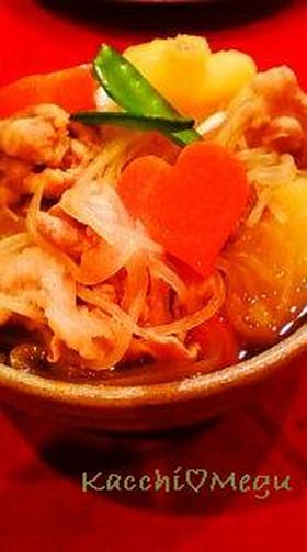 簡単♡ほくほく♡ ハート肉じゃが