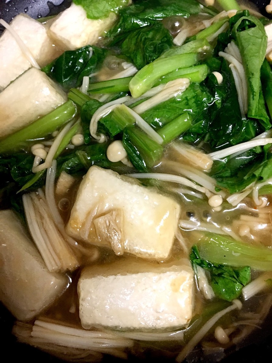 小松菜と豆腐の中華風の画像