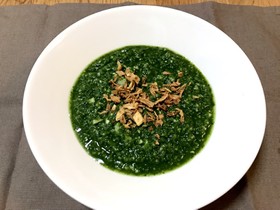 レンジフープロでほうれん草と大根のスープ