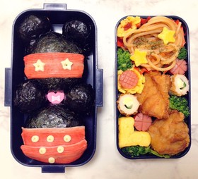 ♡ミッキーミニーおにぎり♡キャラ弁