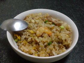 Wお肉とえびの簡単うまうまチャーハン