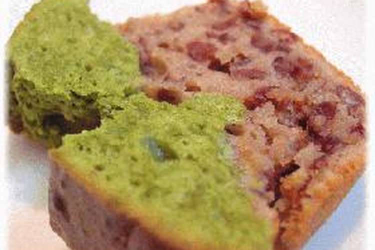 くっきり2色 抹茶あずきのパウンドケーキ レシピ 作り方 By Franc クックパッド 簡単おいしいみんなのレシピが375万品