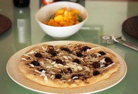 スペルト小麦粉と米粉のフォカッチャピザ