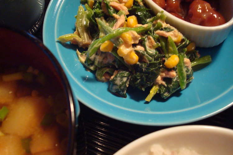朝ごはんに簡単 ほうれん草サラダ レシピ 作り方 By ぴの侍 クックパッド 簡単おいしいみんなのレシピが367万品