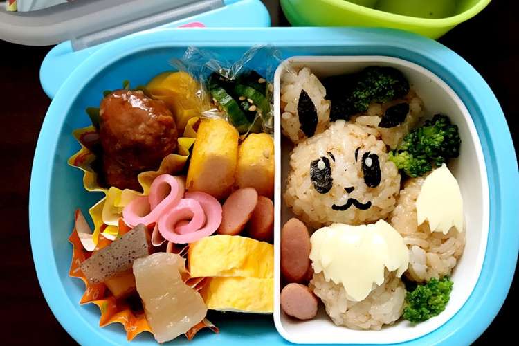 簡単キャラ弁 ポケモンのイーブイ レシピ 作り方 By Yuuki クックパッド 簡単おいしいみんなのレシピが350万品