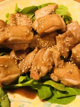 鶏むね肉のあまから味噌炒め