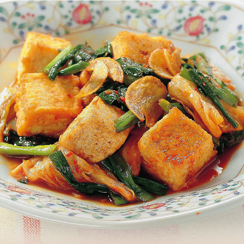 ヒシと豆腐の炒め物 レシピ