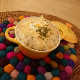 パスタソースで本格簡単!ボンゴレドリア☆