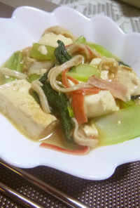 豆腐と小松菜の簡単煮物