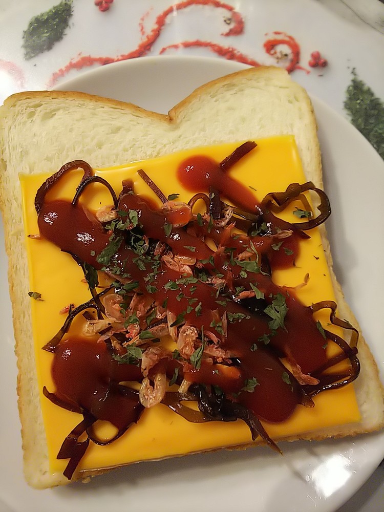 生姜こんぶのチーズトーストの画像