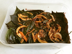 簡単!ご飯のお供 えごまの葉キムチ